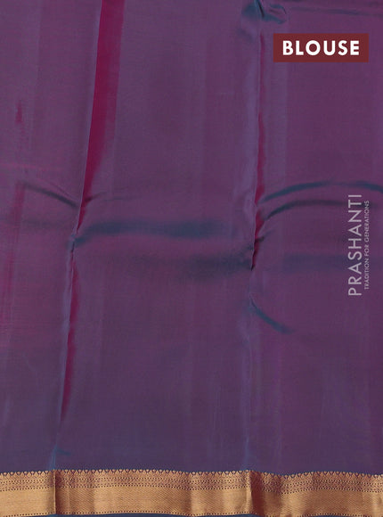 Pink & Teal Green Kanchipuram Silk - Buttas