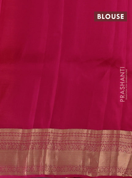 Sunset Orange & Pink Kanchipuram Silk - Weaves