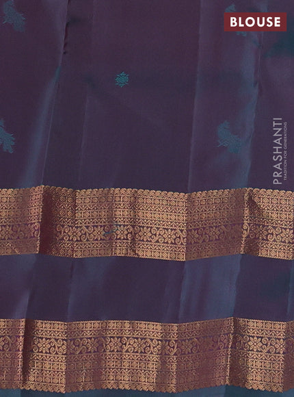 Pink & Teal Green Kanchipuram Silk - Buttas
