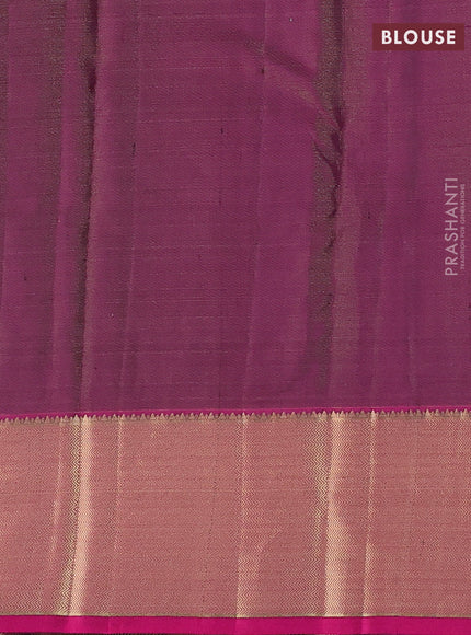 Blue & Pink Pure Kanchipuram Silk-Vairaosi