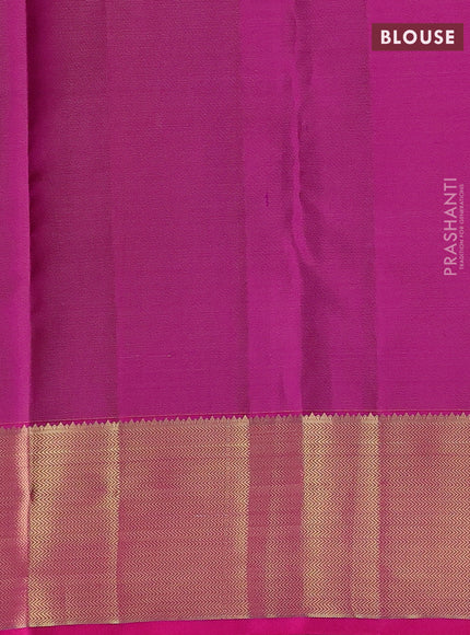 Purple & Pink Pure Kanchipuram Silk-Vairaosi