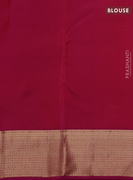 Peach Pink & Pink Pure Kanchipuram Silk-Butta