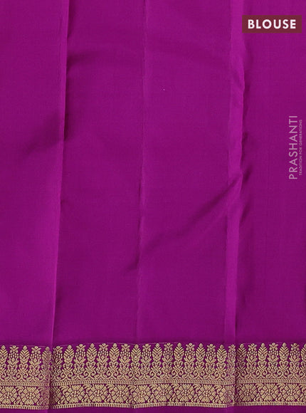 Mauve Pink & Purple Pure Kanchipuram Silk-Butta