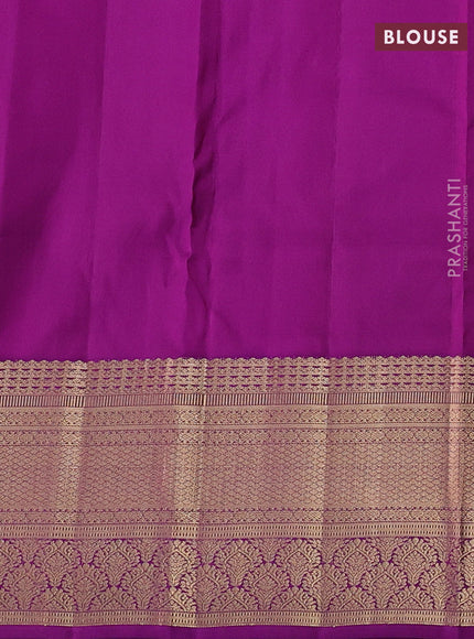 Mauve Pink & Purple Pure Kanchipuram Silk-Butta