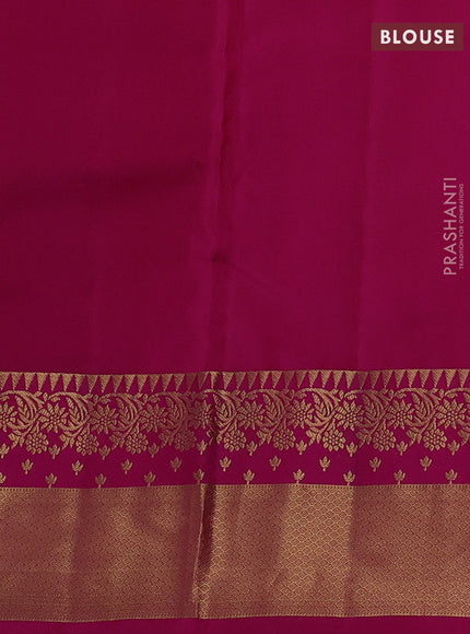 Beige & Pink Pure Kanchipuram silk-Butta