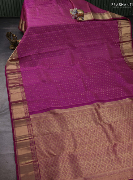 Mauve Pink-Magenta Pure kanchipuram silk-1000 Butta