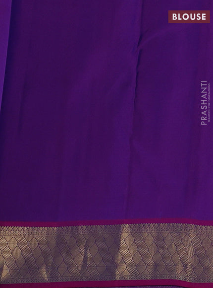 Blue & Pink Pure kanchipuram silk-1000 Butta