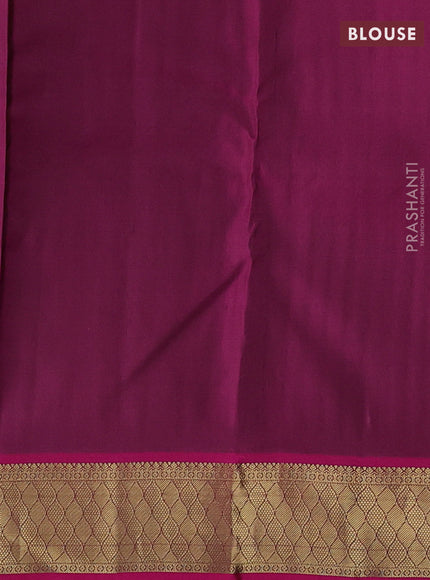Green & Pink Pure kanchipuram silk -1000 Butta