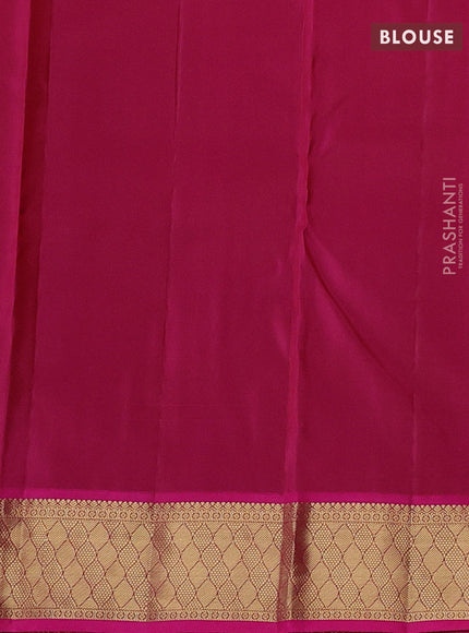Rust & Pink Pure kanchipuram silk -1000 Butta