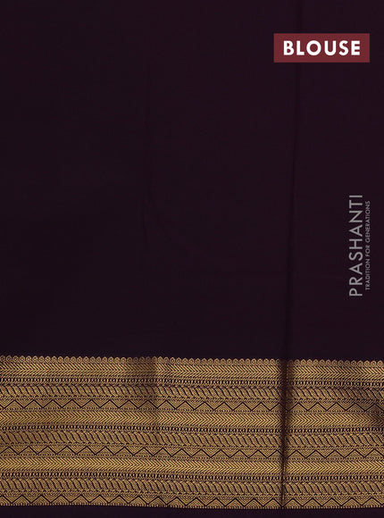 Pink & Purple Semi Kanchipuram Silk - Korvai