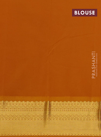 Pink & Yellow Semi Kanchipuram Silk - Korvai