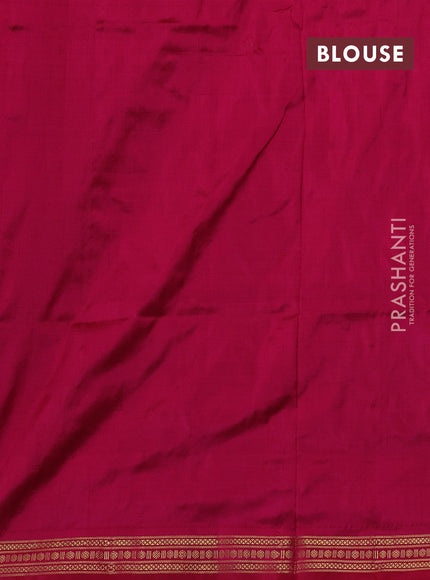 Maroon & Pink Pochampally Silk