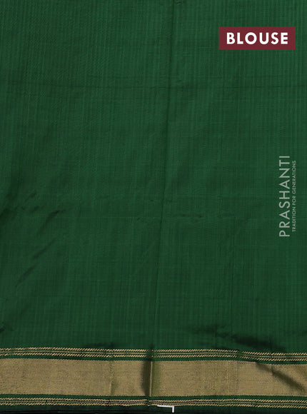 Black & Green Pochampally Silk