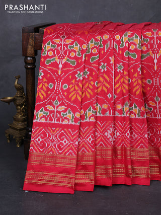 Red Pochampally Silk