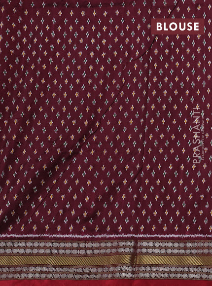 Maroon Pochampally Silk