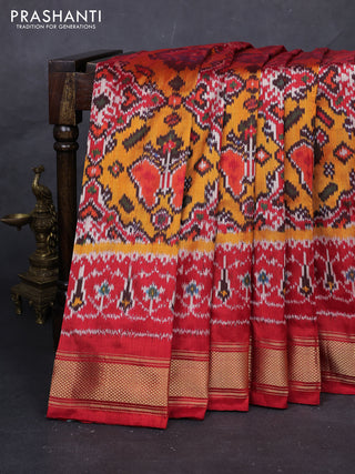 Yellow & Red Pochampally Silk