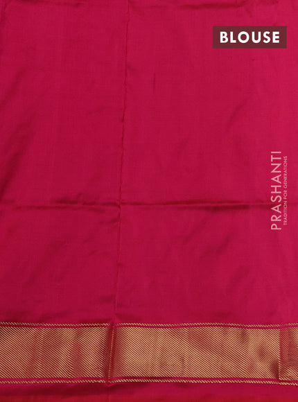 Magenta Pink & Pink Pochampally Silk