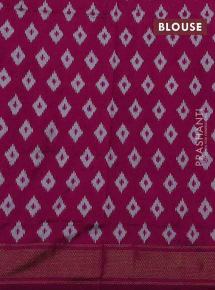 Magenta Pink Pochampally Silk