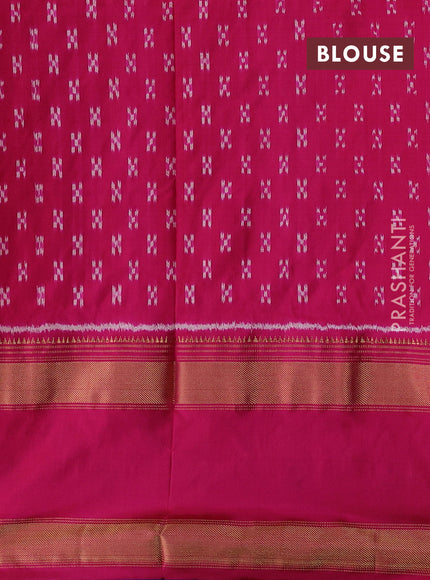 Orange & Pink Pochampally Silk