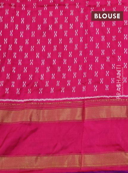 Orange & Pink Pochampally Silk