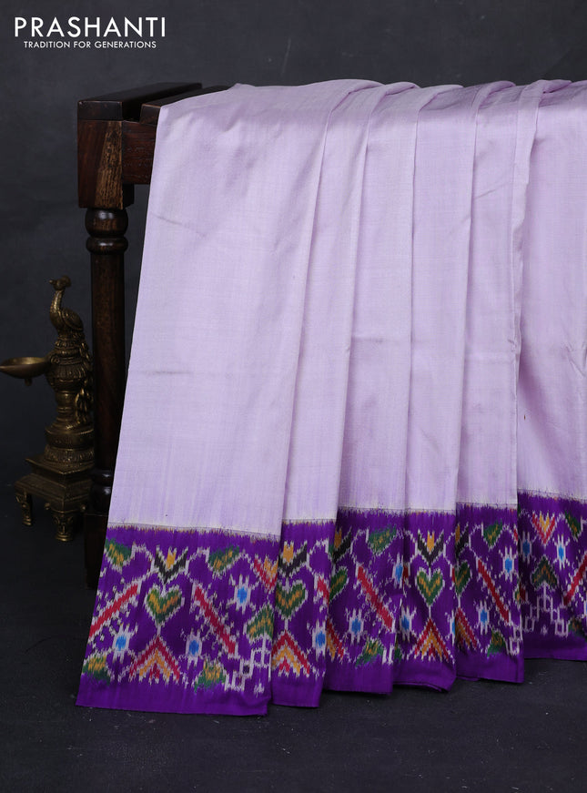 Pastel Lavender & Violet Pochampally Silk