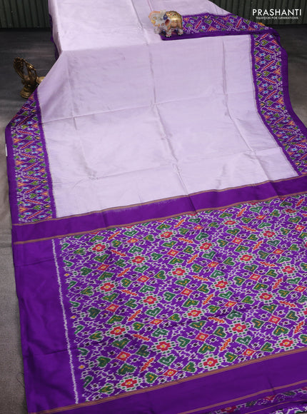Pastel Lavender & Violet Pochampally Silk
