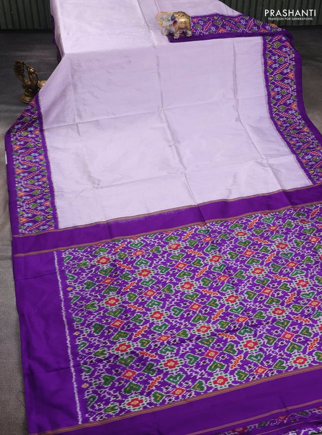 Pastel Lavender & Violet Pochampally Silk