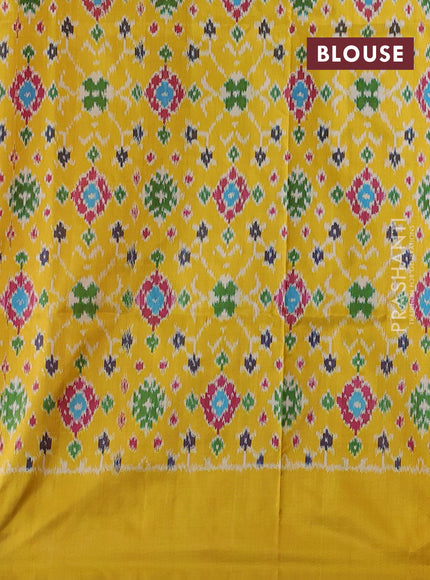 Pink & Yellow Pochampally Silk