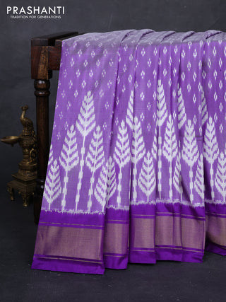 Lavender & Violet Pochampally Silk