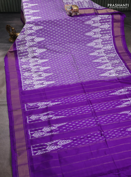 Lavender & Violet Pochampally Silk