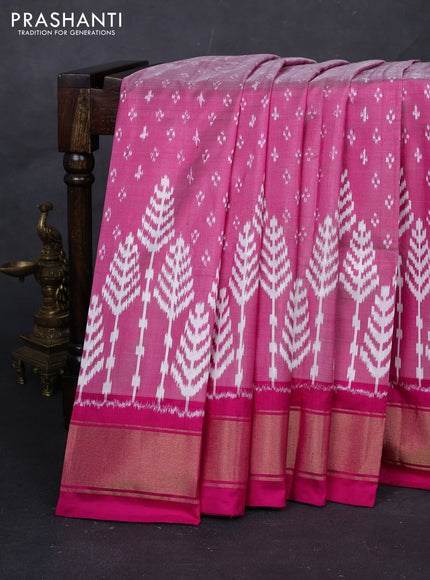 Pink & Magenta Pink Pochampally Silk