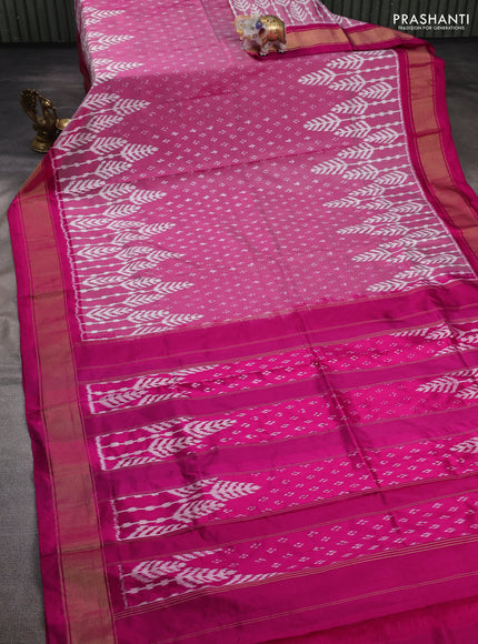 Pink & Magenta Pink Pochampally Silk