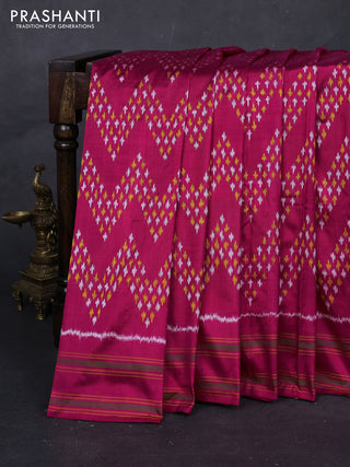 Magenta Pink Pochampally Silk