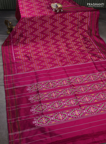 Magenta Pink Pochampally Silk