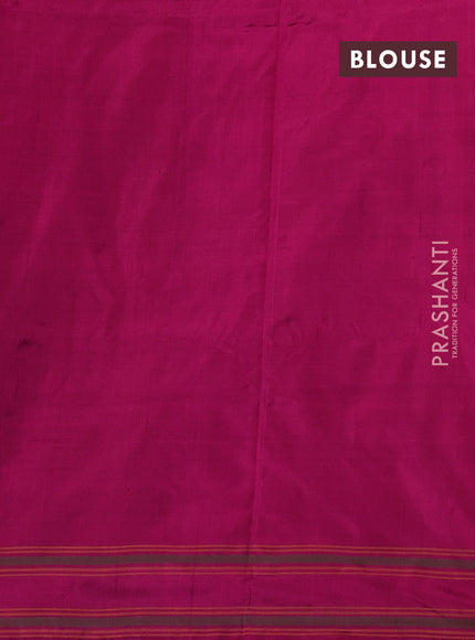 Magenta Pink Pochampally Silk