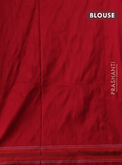 Orange & Red Pochampally Silk