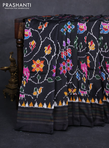 Black Pochampally Silk