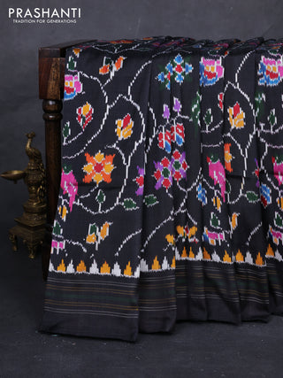 Black Pochampally Silk