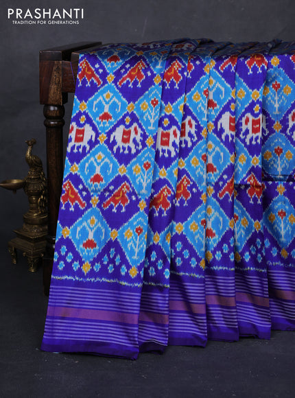 Cs Blue & Blue Pochampally Silk