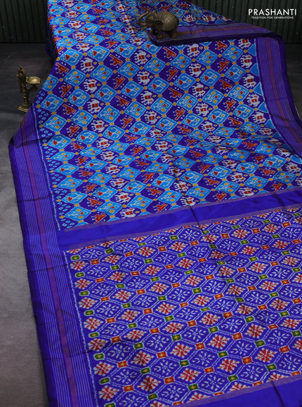 Cs Blue & Blue Pochampally Silk