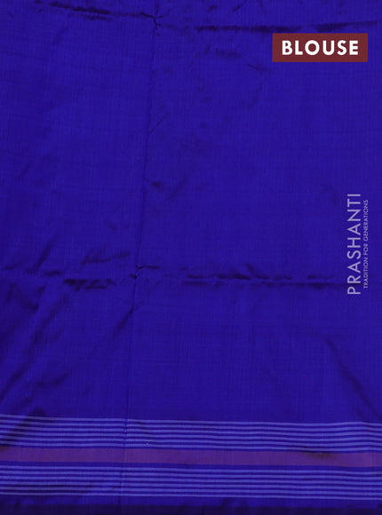 Cs Blue & Blue Pochampally Silk