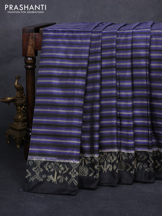 Blue & Black Pochampally Silk