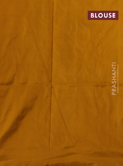 Pale Yellow & Mustard Pochampally Silk