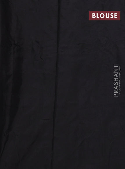 Grey & Black Pochampally Silk