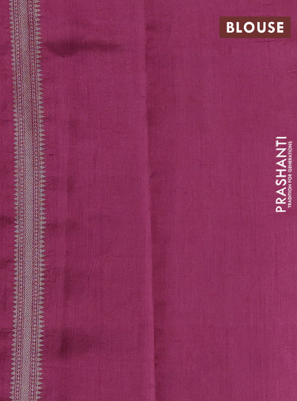 Mauve Pink & Maroon Chiniya Silk Saree - Weaves