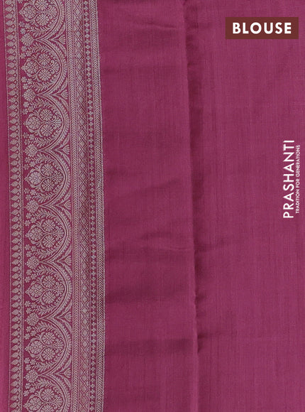 Mauve Pink & Maroon Chiniya Silk Saree - Weaves