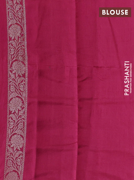 Pastel Pink & Pink Chiniya Silk Saree - Buttas