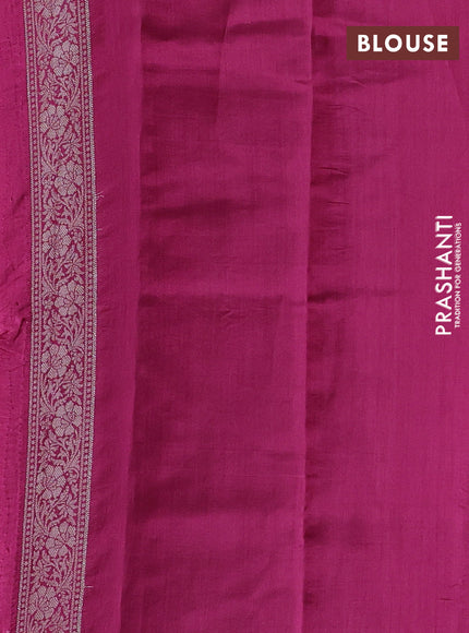 Pastel Pink & Pink Chiniya Silk Saree - Buttas