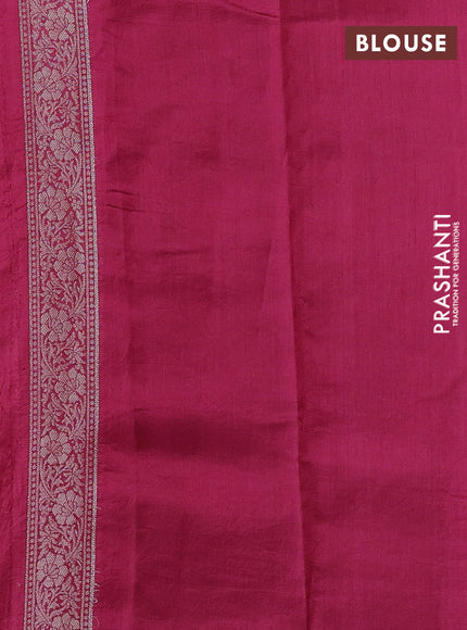 Pastel Pink & Pink Chiniya Silk Saree - Buttas
