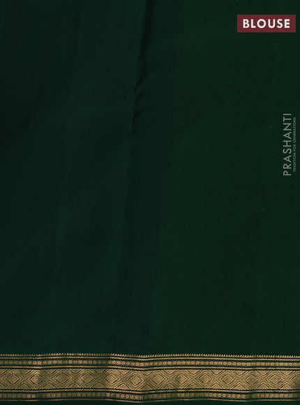 Maroon & Green Pure Kanchipuram Silk-Butta